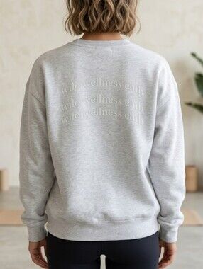 NWOT Wilo The Label Pullover Sweatshirt Crewneck WIlo Wellness Club Sz Large